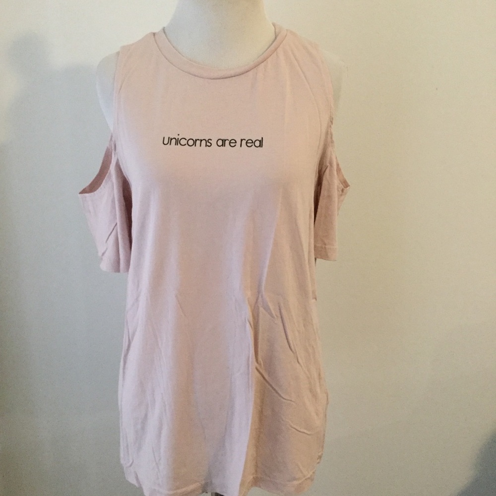 H&M divided cold shoulder tShirt unicorns are real